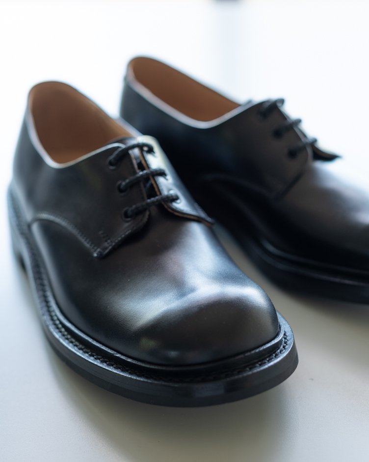 M7351 Plain Derby Shoe / BLACK Box calf  / UK5.0, UK6.0, UK6.5, UK7.0, UK7.5, UK8.5 in stock