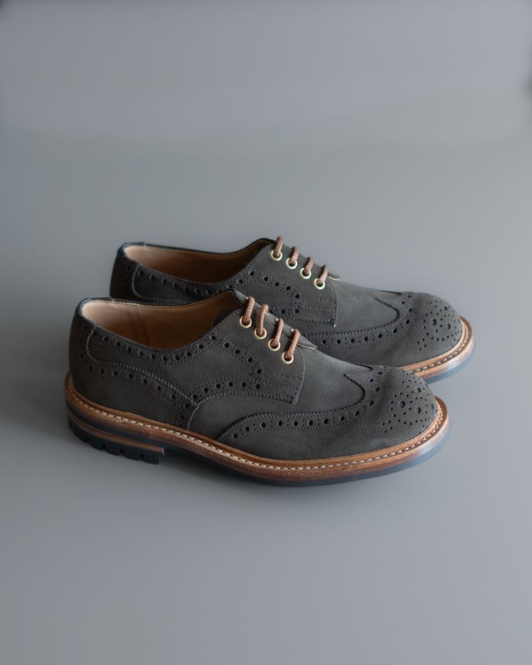 M7457 Derby Brogue Shoe / Flint Repello Suede  / UK6.5, UK7.0, UK7.5, UK8.0, UK9.0 in stock