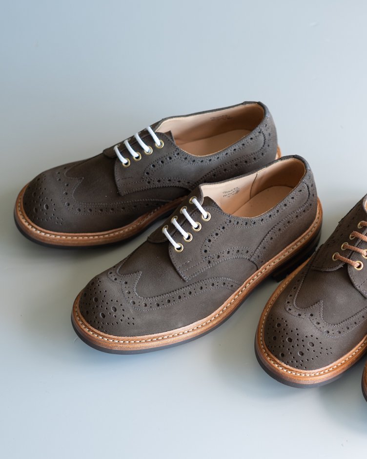 M7457 Derby Brogue Shoe / Flint Repello Suede  / UK6.5, UK7.0, UK7.5, UK8.0, UK9.0 in stock