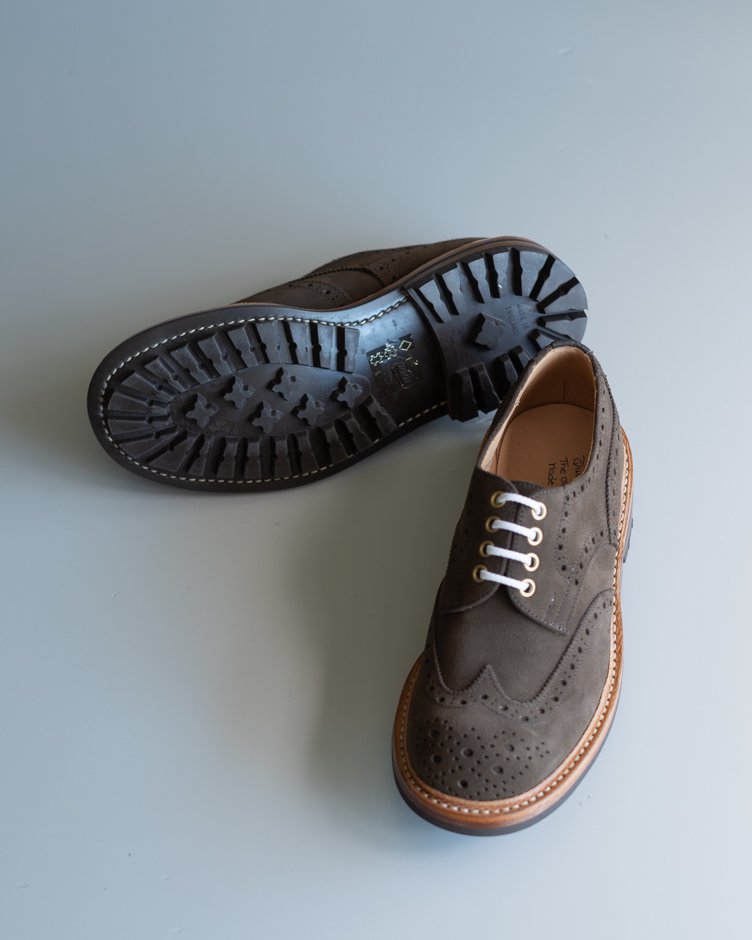 M7457 Derby Brogue Shoe / Flint Repello Suede  / UK6.5, UK7.0, UK7.5, UK8.0, UK9.0 in stock