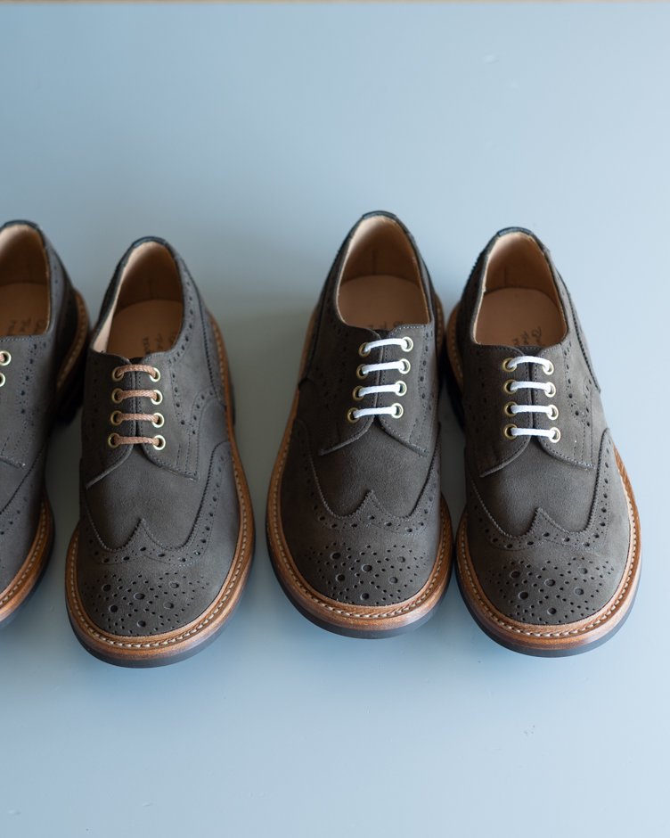 M7457 Derby Brogue Shoe / Flint Repello Suede  / UK6.5, UK7.0, UK7.5, UK8.0, UK9.0 in stock