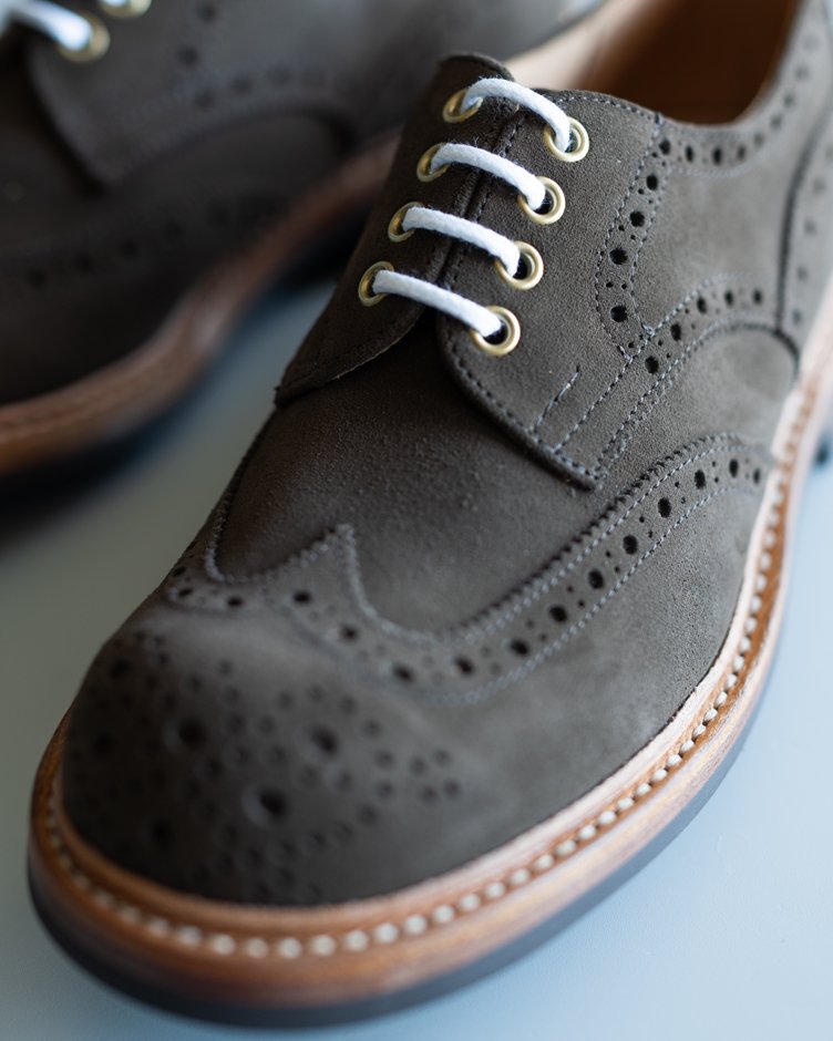 M7457 Derby Brogue Shoe / Flint Repello Suede  / UK6.5, UK7.0, UK7.5, UK8.0, UK9.0 in stock