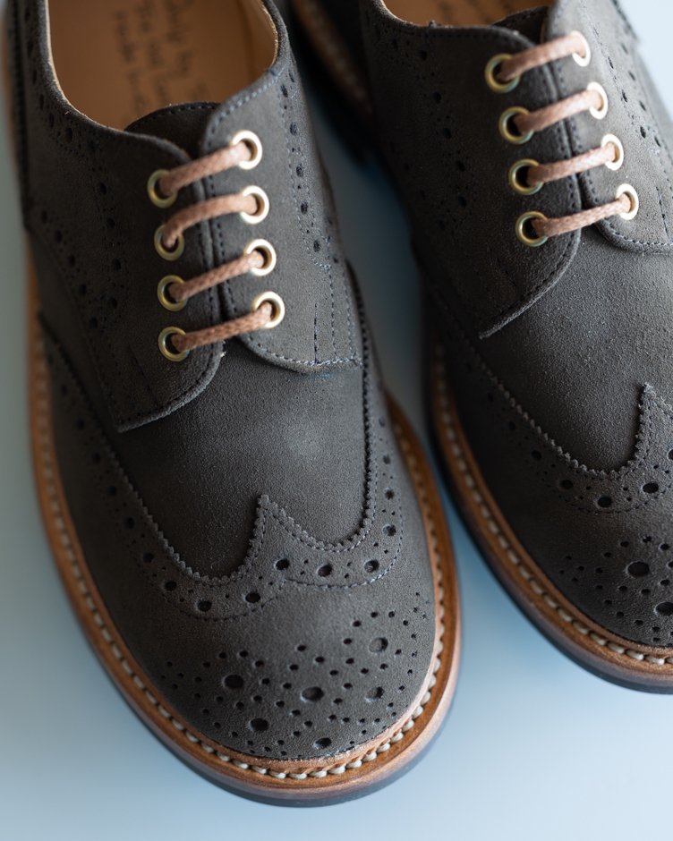 M7457 Derby Brogue Shoe / Flint Repello Suede  / UK6.5, UK7.0, UK7.5, UK8.0, UK9.0 in stock