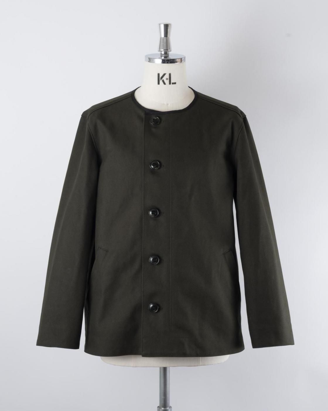 HOPPER'S BRUNCH / Collarless Jacket / D.OLIVE