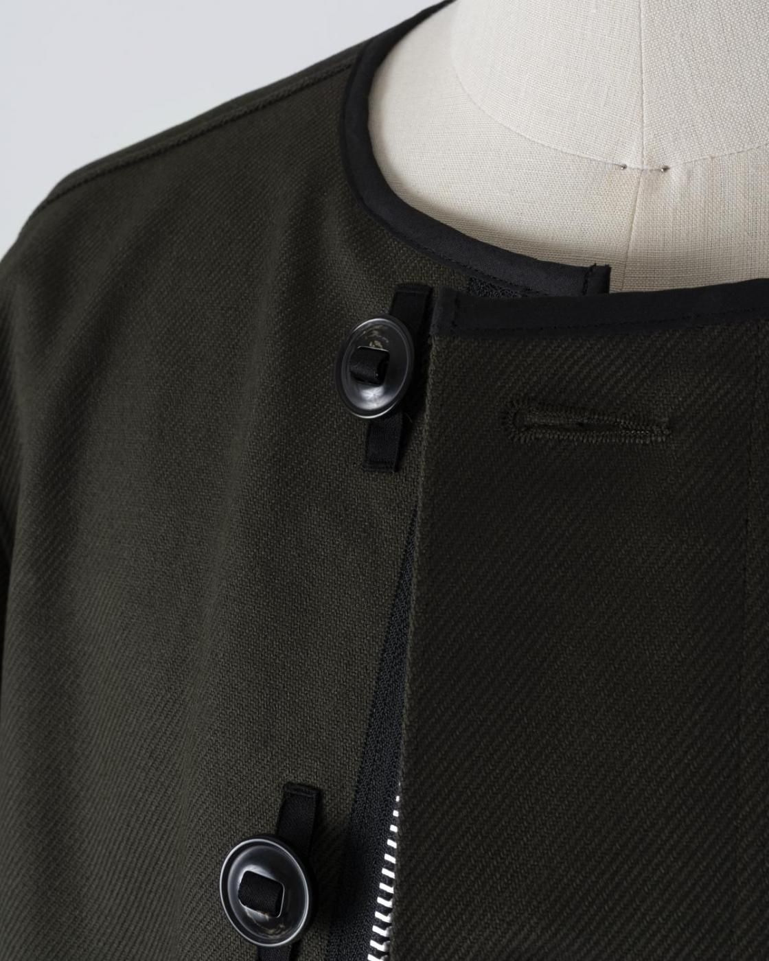 HOPPER'S BRUNCH / Collarless Jacket / D.OLIVE