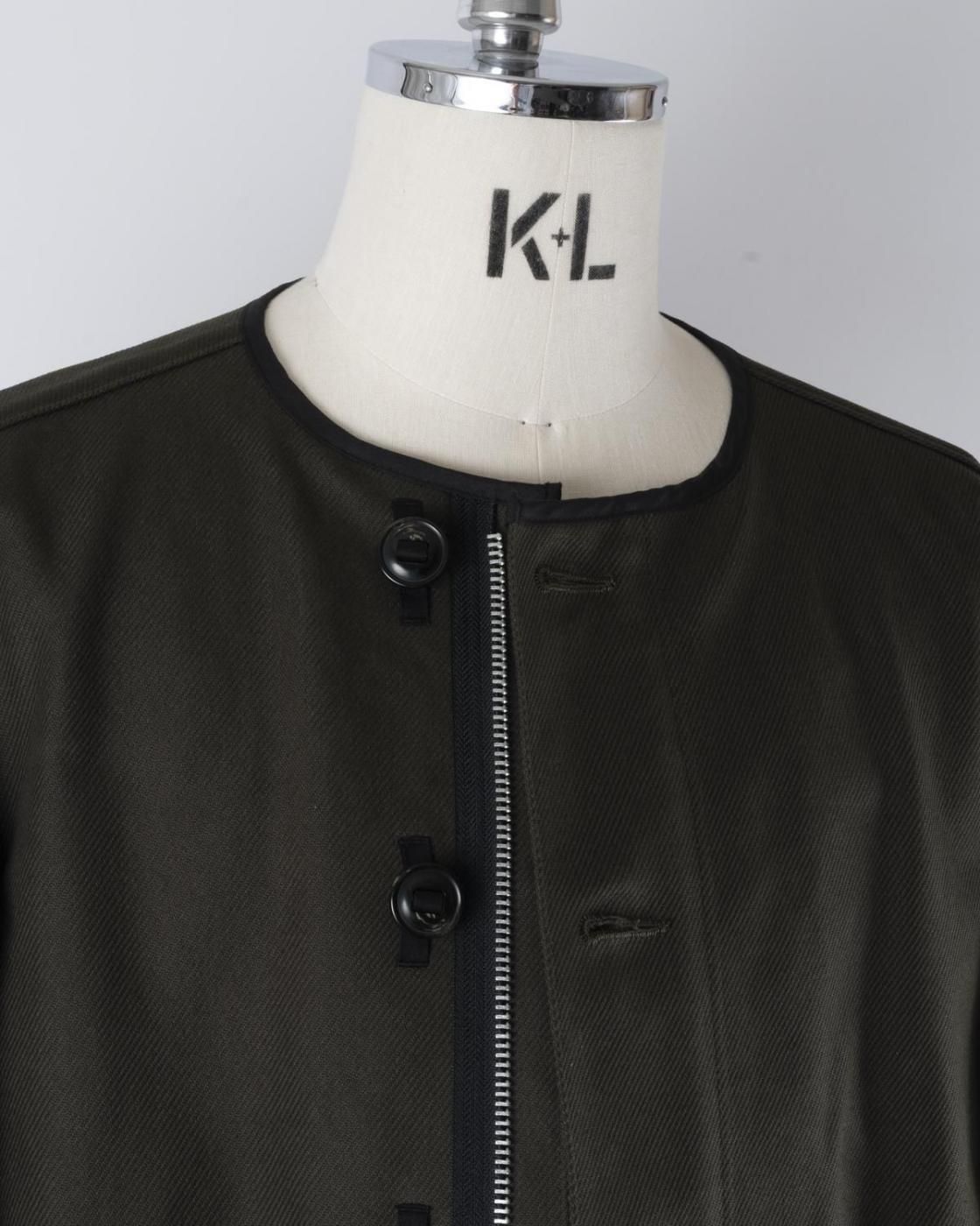 HOPPER'S BRUNCH / Collarless Jacket / D.OLIVE