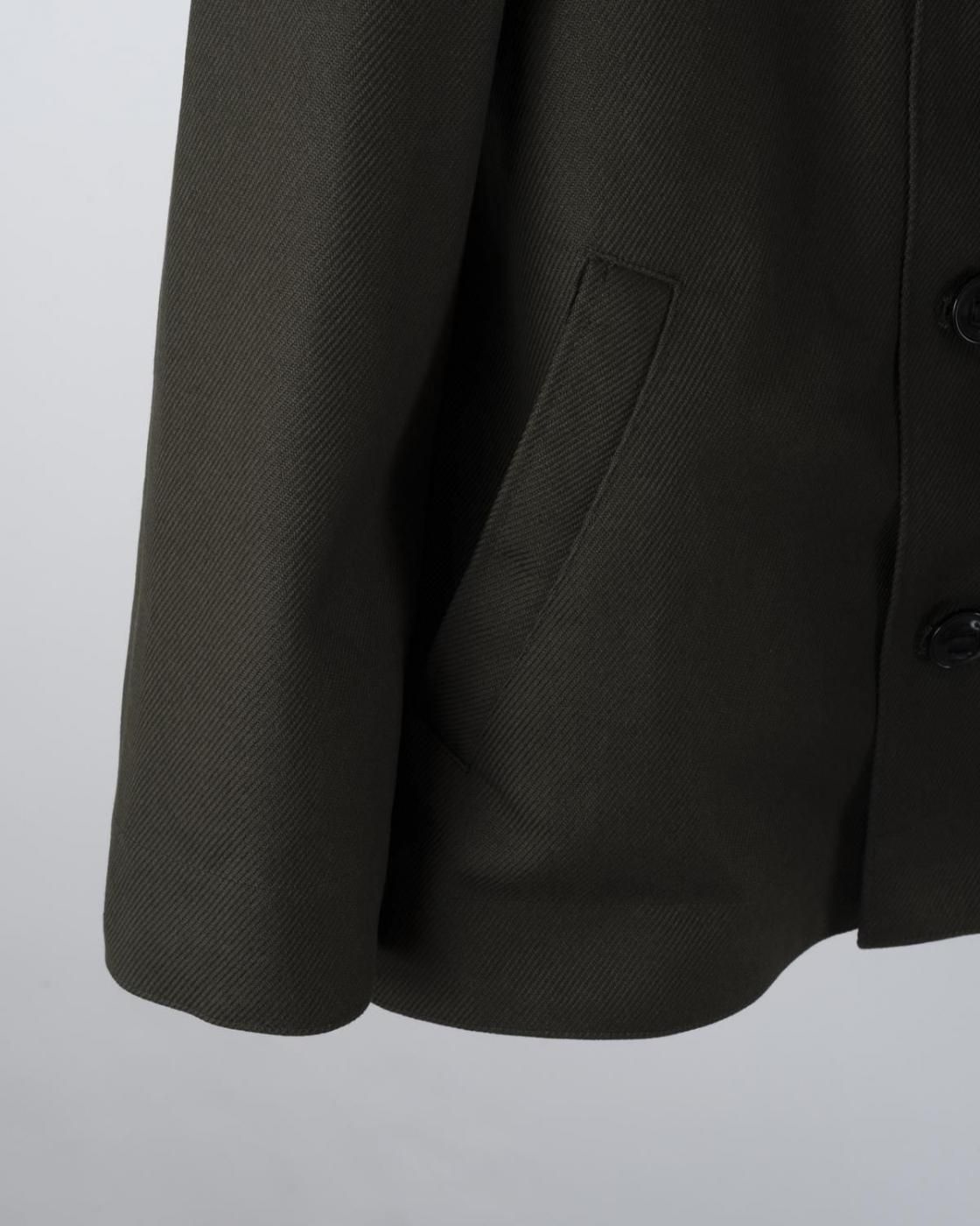 HOPPER'S BRUNCH / Collarless Jacket / D.OLIVE