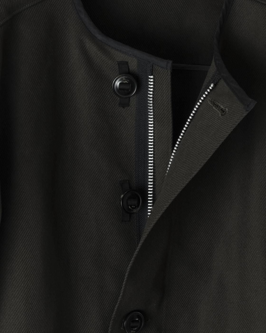 HOPPER'S BRUNCH / Collarless Jacket / D.OLIVE