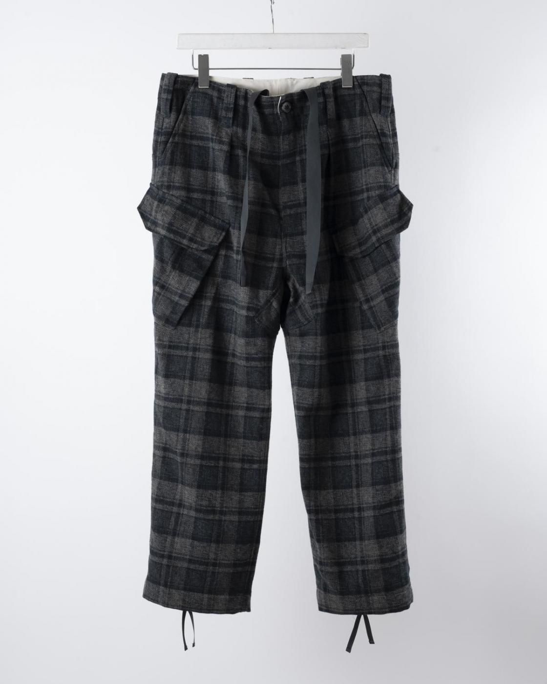 HOPPER'S BRUNCH / Military Pants / BEIGE CHECK