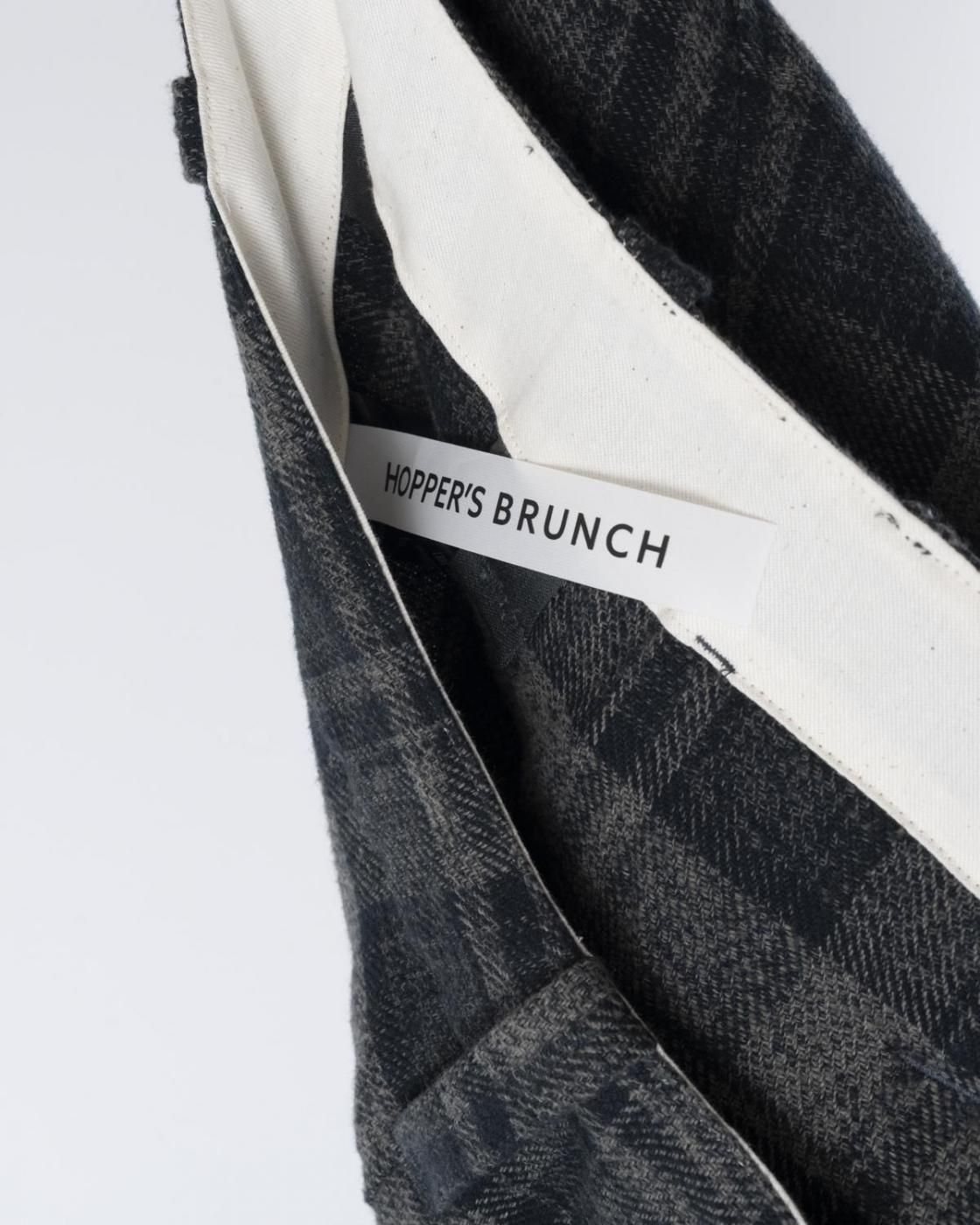 HOPPER'S BRUNCH / Military Pants / BEIGE CHECK