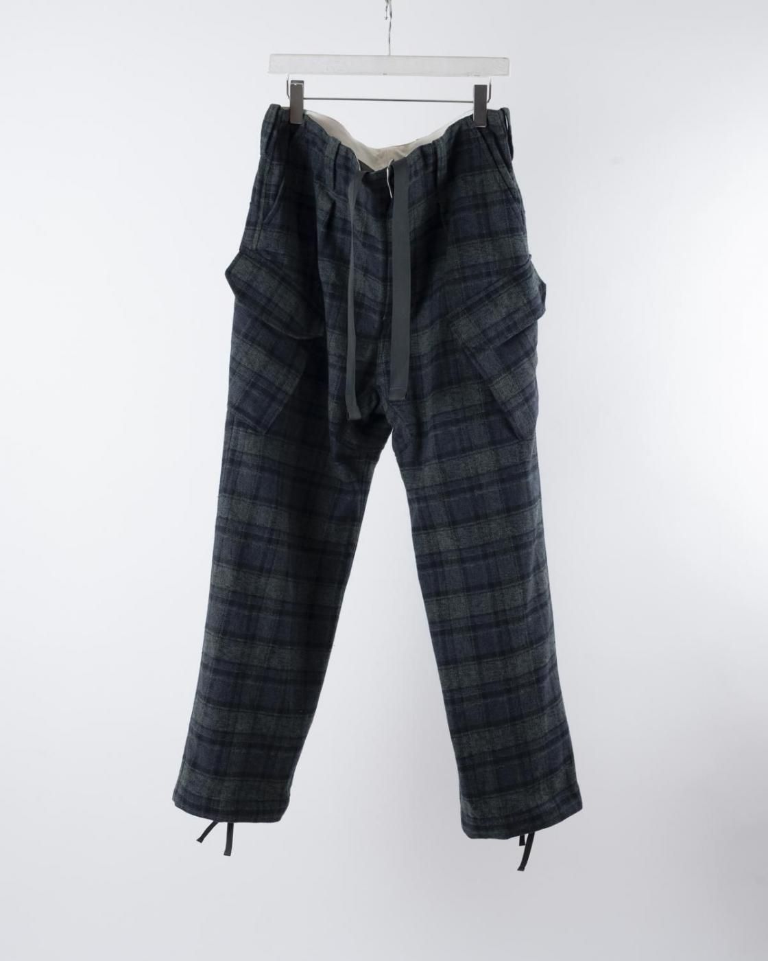 HOPPER'S BRUNCH / Military Pants / GREEN CHECK