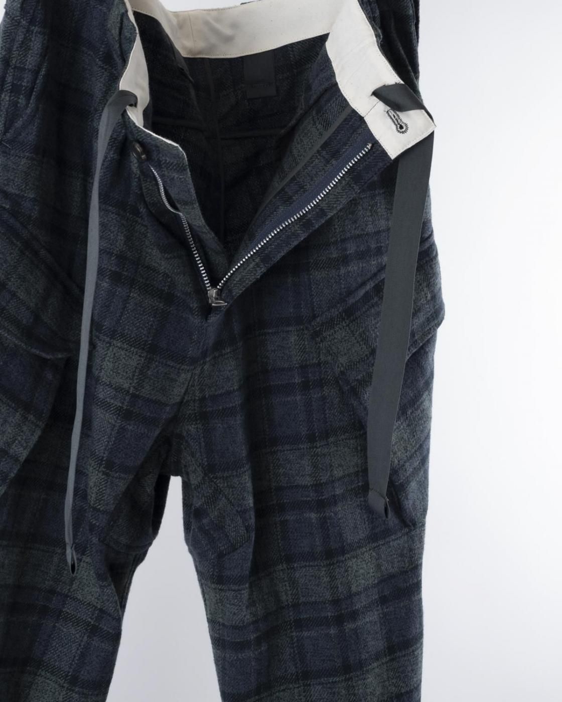 HOPPER'S BRUNCH / Military Pants / GREEN CHECK