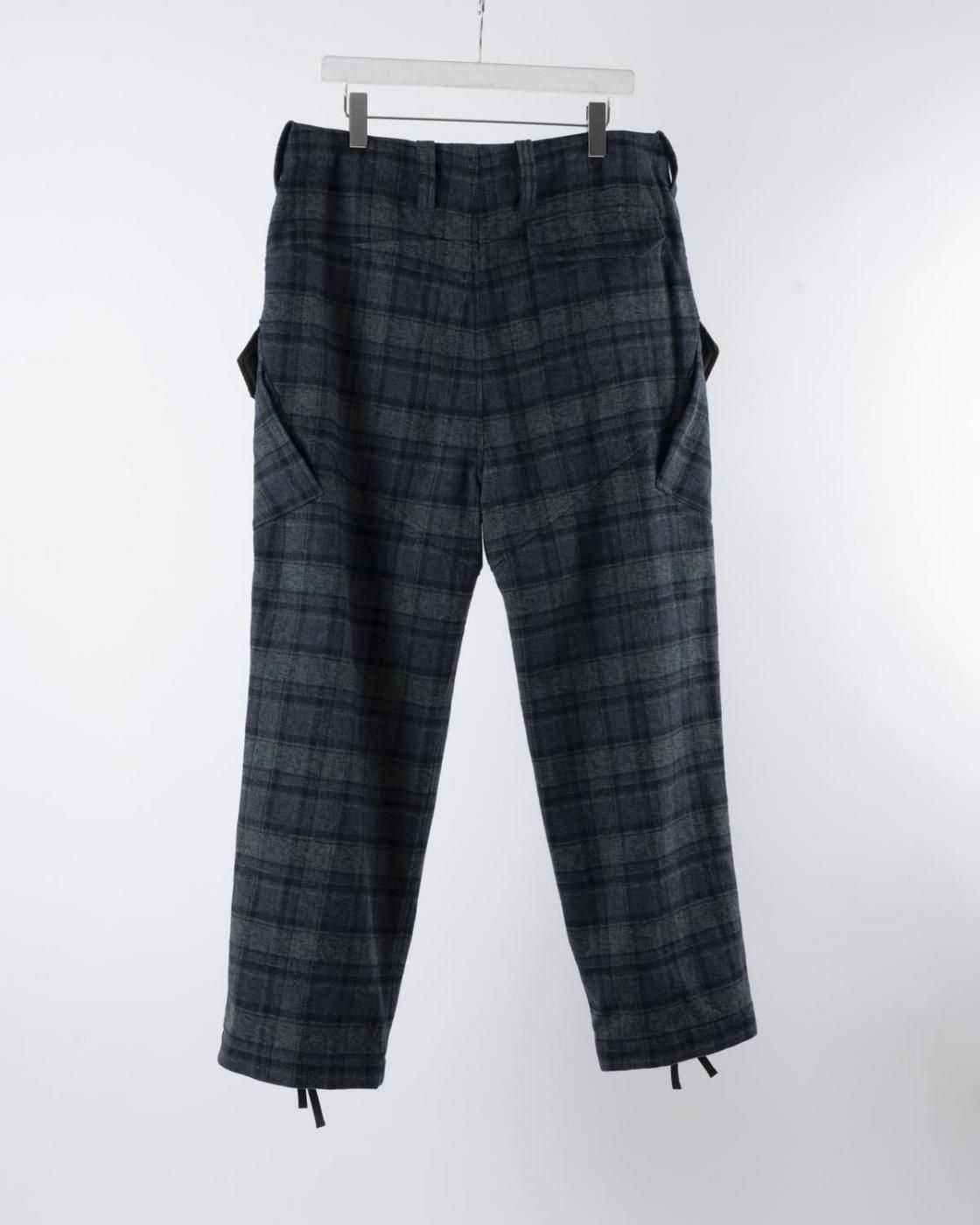 HOPPER'S BRUNCH / Military Pants / GREEN CHECK