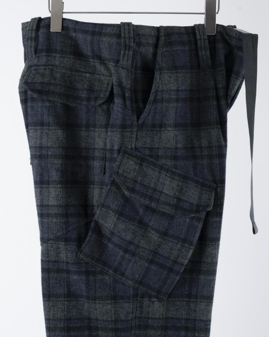 HOPPER'S BRUNCH / Military Pants / GREEN CHECK