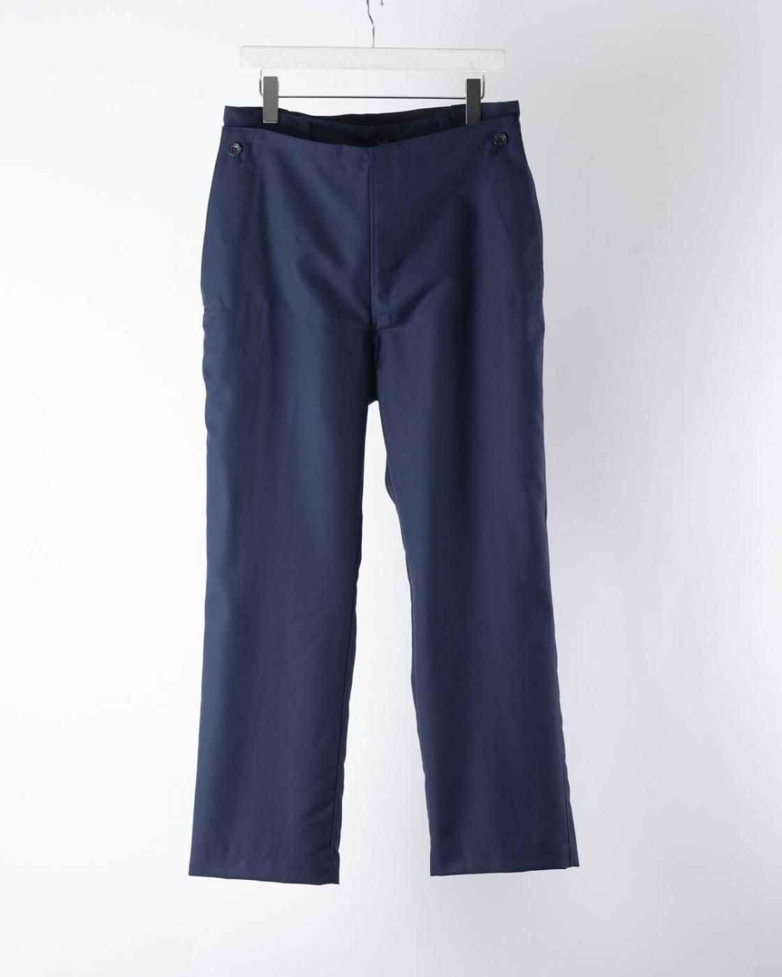 HOPPER'S BRUNCH / Wool Motorcycle Trousers / BLUE