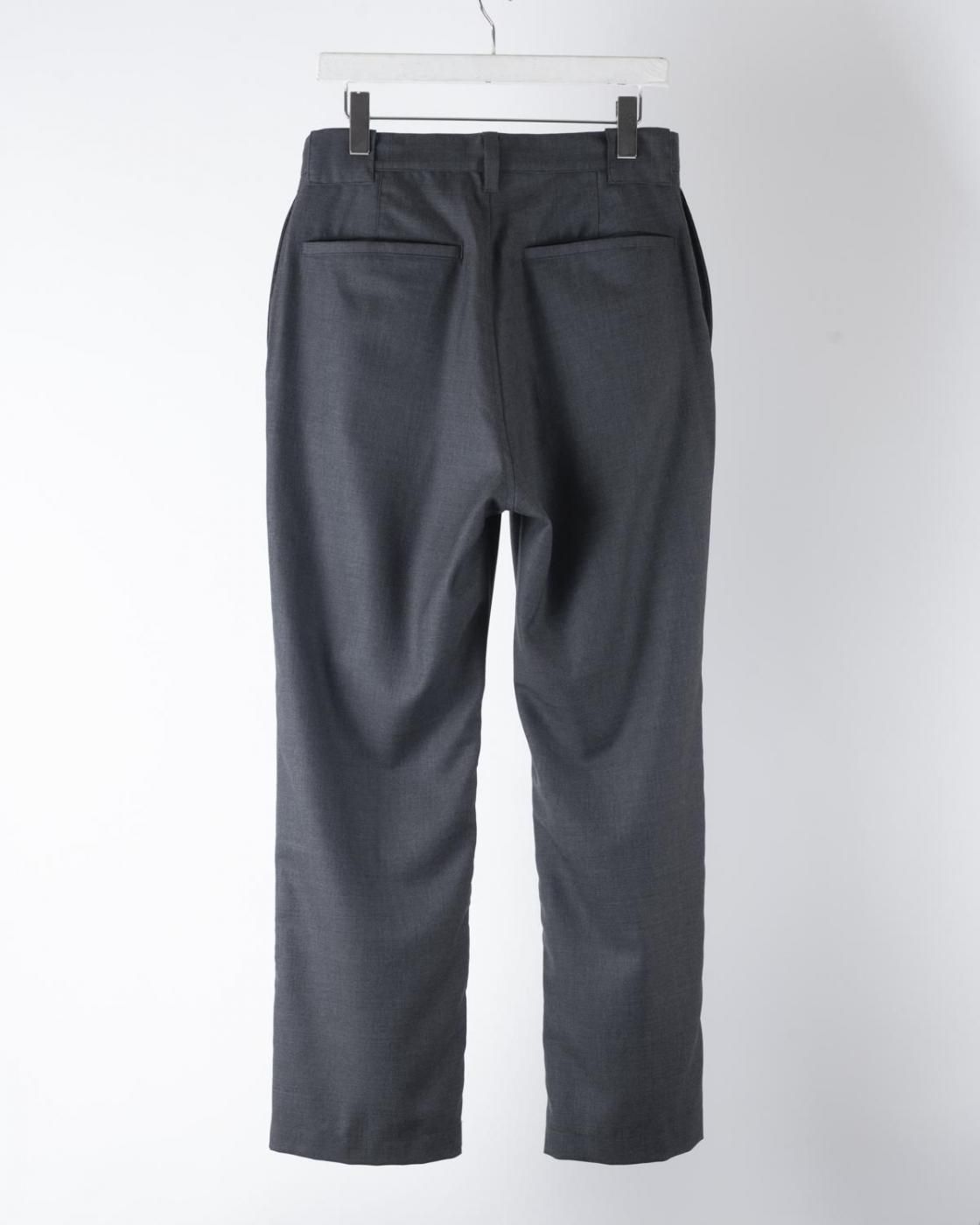 HOPPER'S BRUNCH / Wool Motorcycle Trousers / GREY