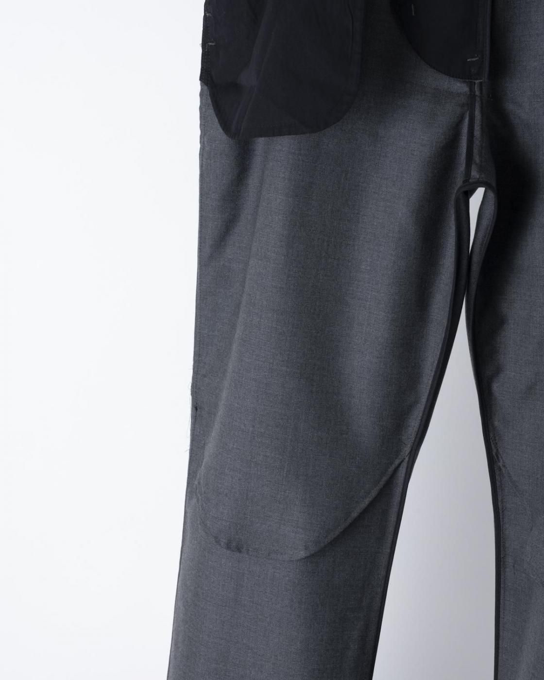 HOPPER'S BRUNCH / Wool Motorcycle Trousers / GREY