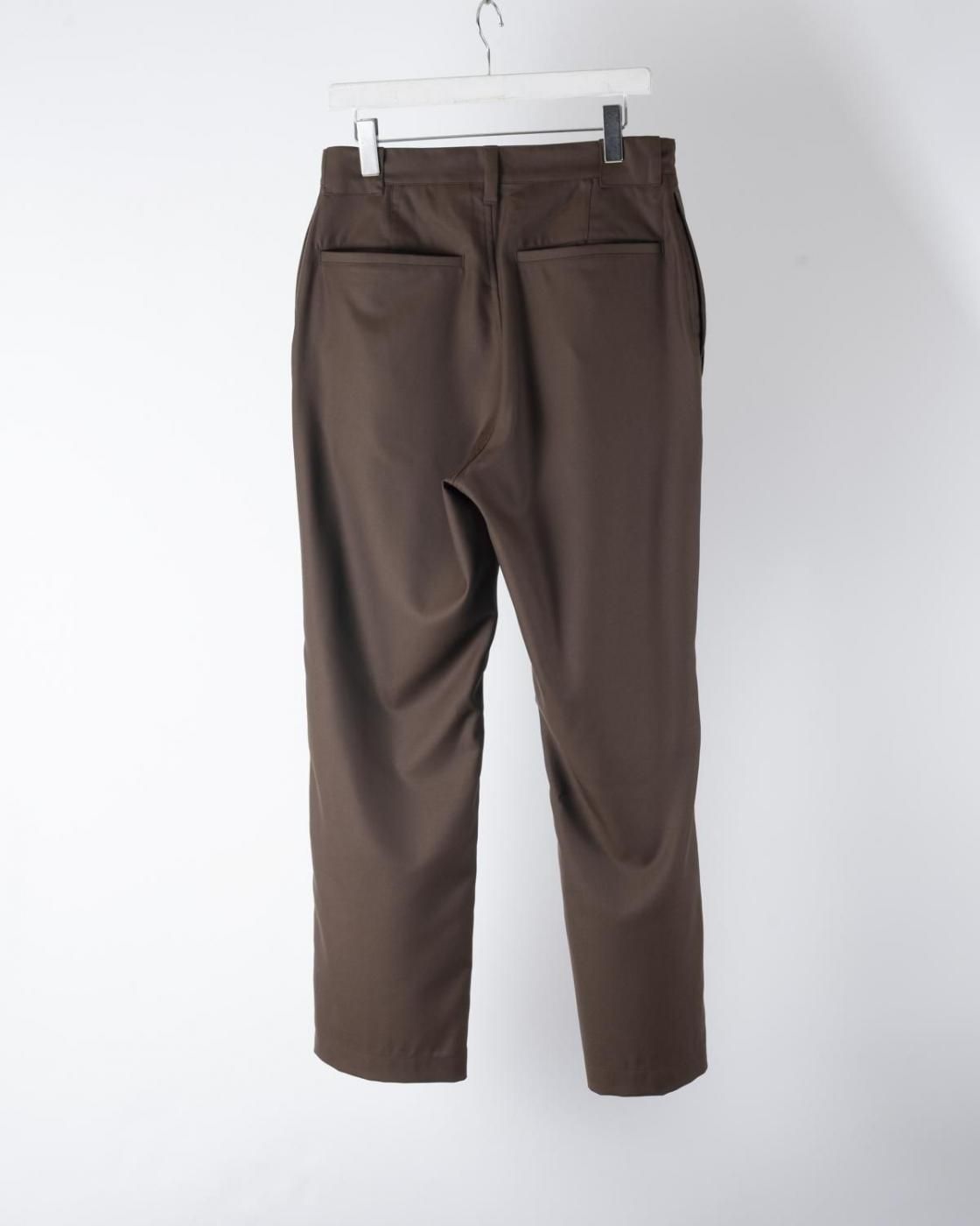 HOPPER'S BRUNCH / Wool Motorcycle Trousers / BROWN