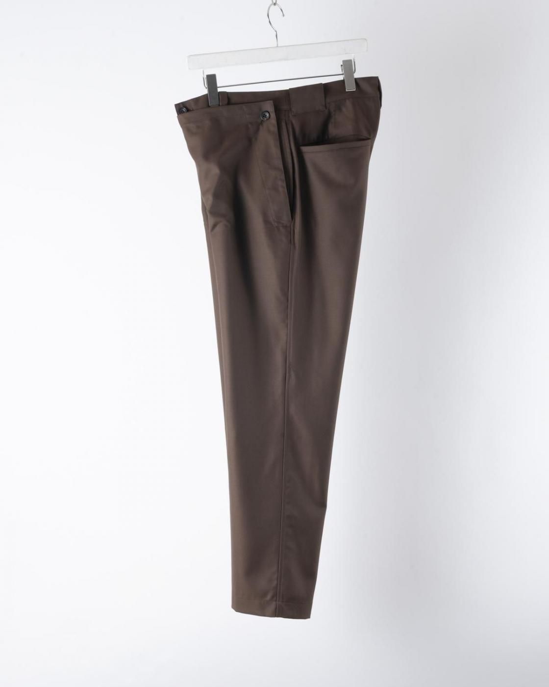 HOPPER'S BRUNCH / Wool Motorcycle Trousers / BROWN