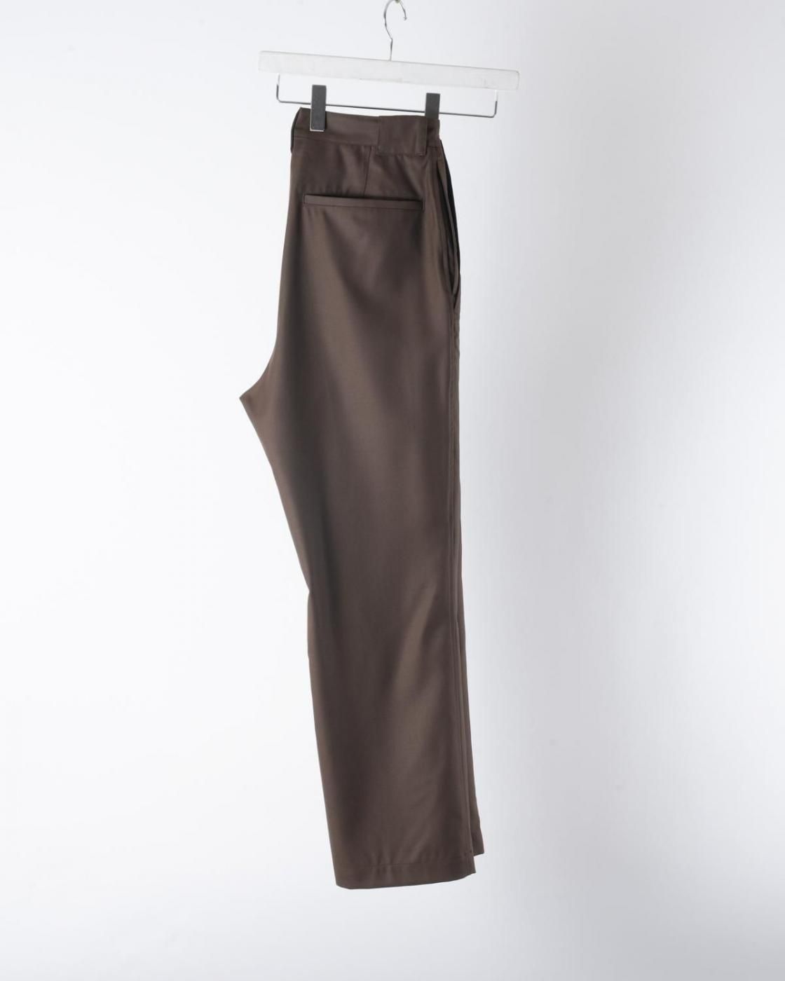 HOPPER'S BRUNCH / Wool Motorcycle Trousers / BROWN