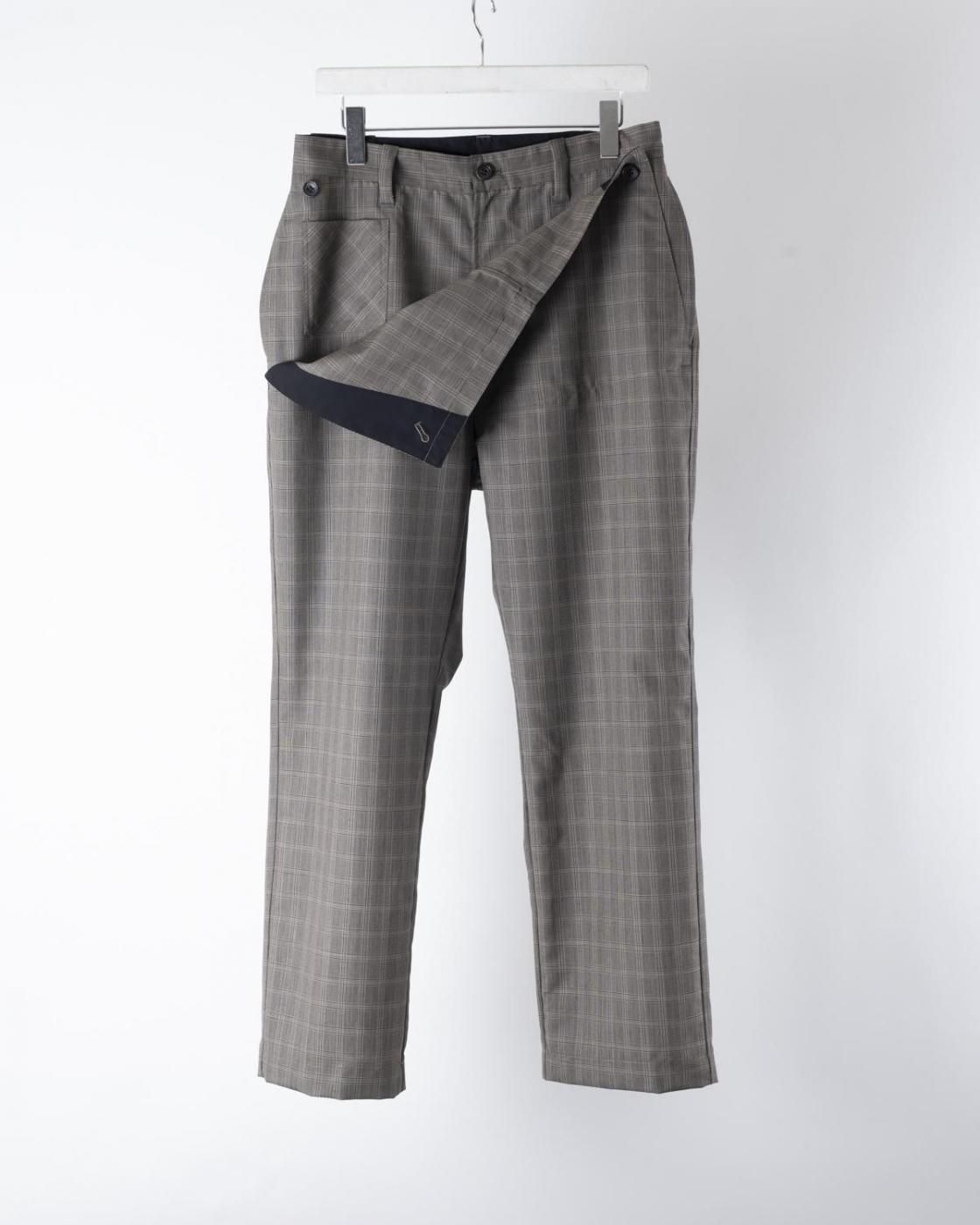 HOPPER'S BRUNCH / Wool Motorcycle Trousers / CHECK