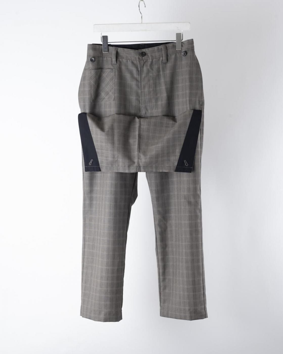 HOPPER'S BRUNCH / Wool Motorcycle Trousers / CHECK