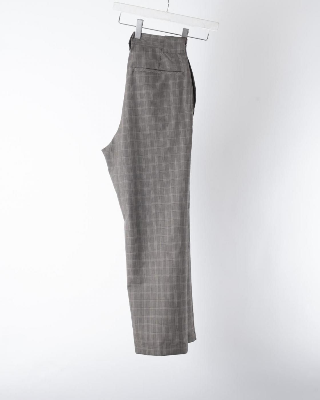 HOPPER'S BRUNCH / Wool Motorcycle Trousers / CHECK