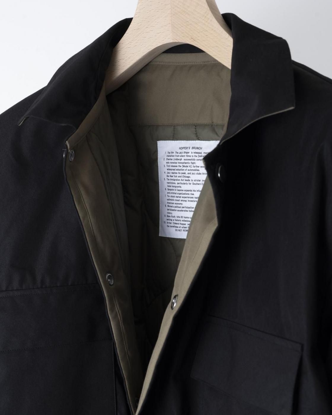 HOPPER'S BRUNCH / Reversible Jacket / BLACK