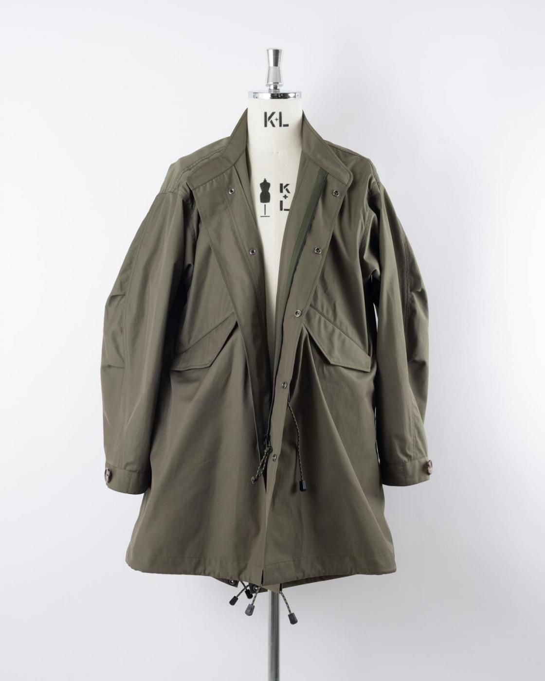 HOPPER'S BRUNCH / Fishtail Coat / OLIVE