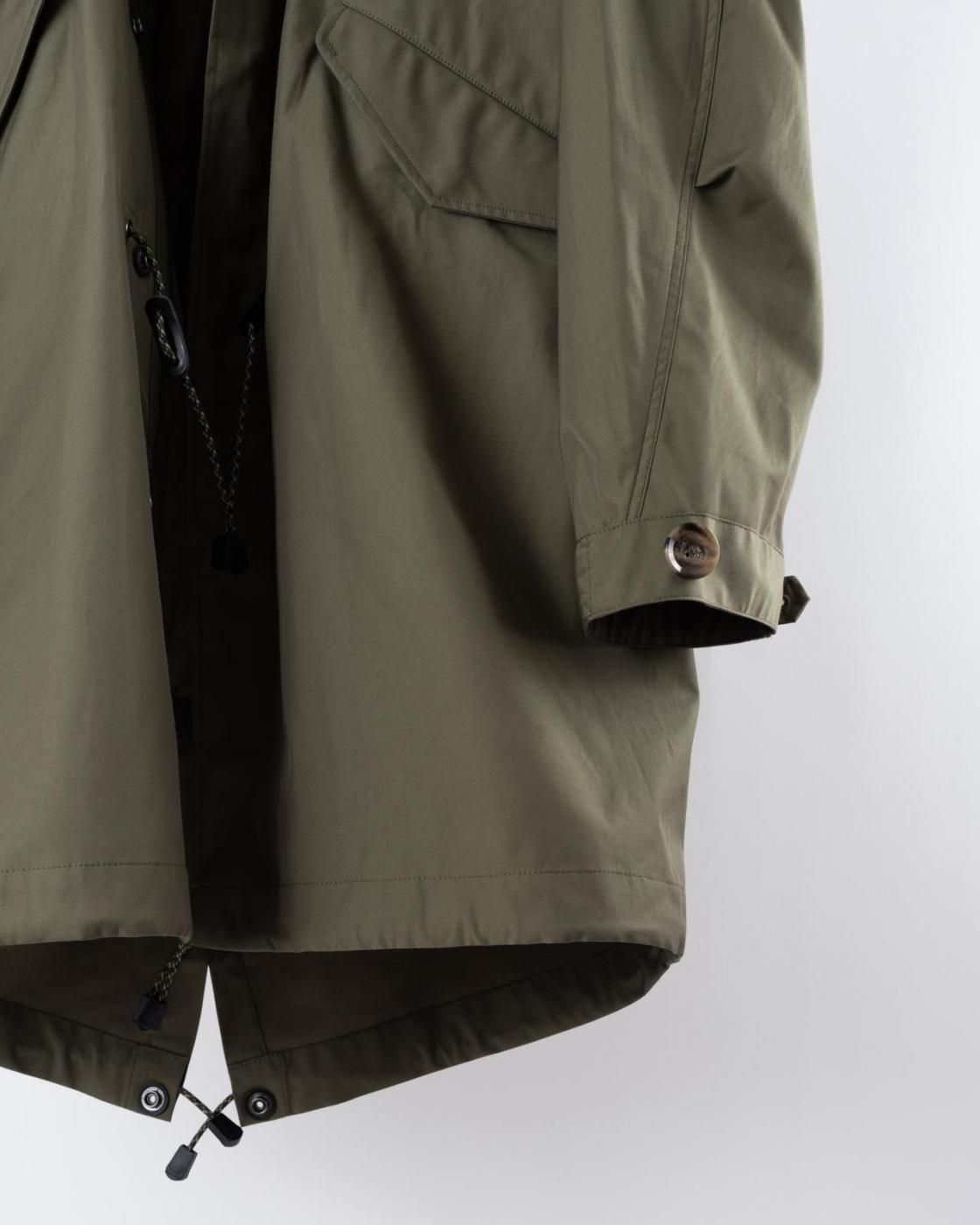 HOPPER'S BRUNCH / Fishtail Coat / OLIVE