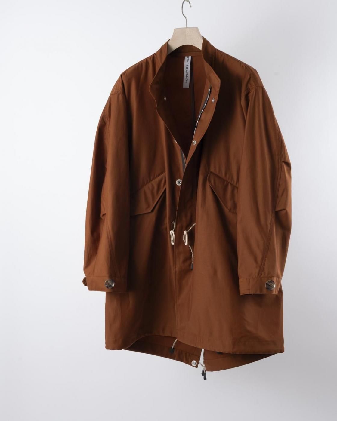 HOPPER'S BRUNCH / Fishtail Coat / BRICK