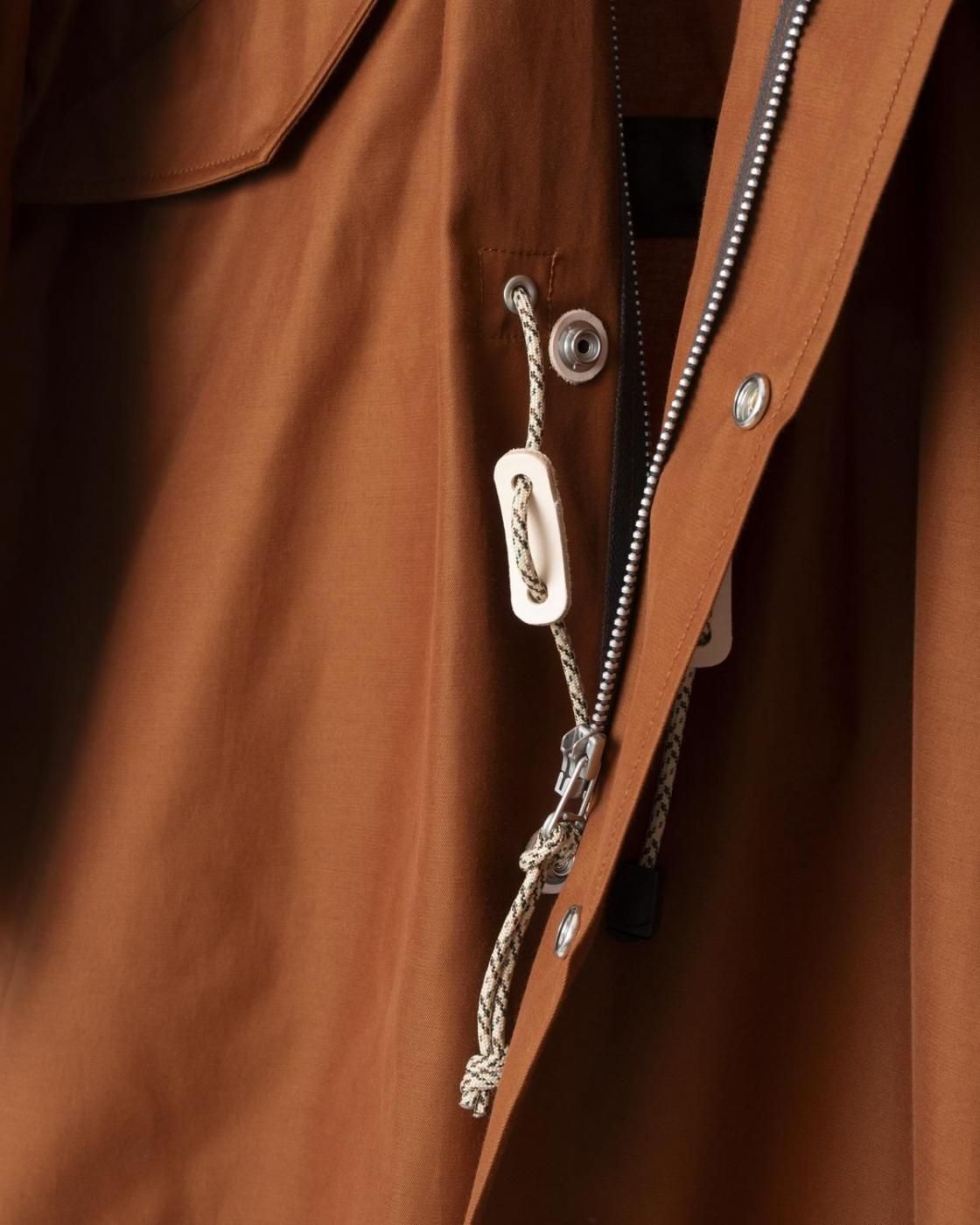 HOPPER'S BRUNCH / Fishtail Coat / BRICK