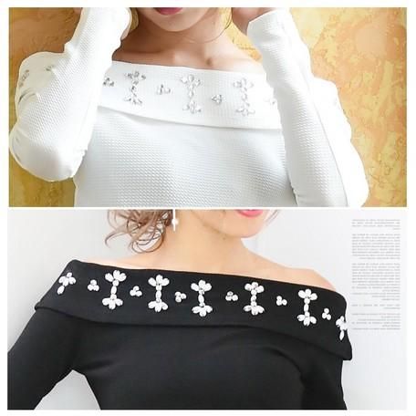 VARY★セレブお姉系肩出しトップス★中古品 BLACK Amazon | [WANSHIX] オフショルダー トップス レディース