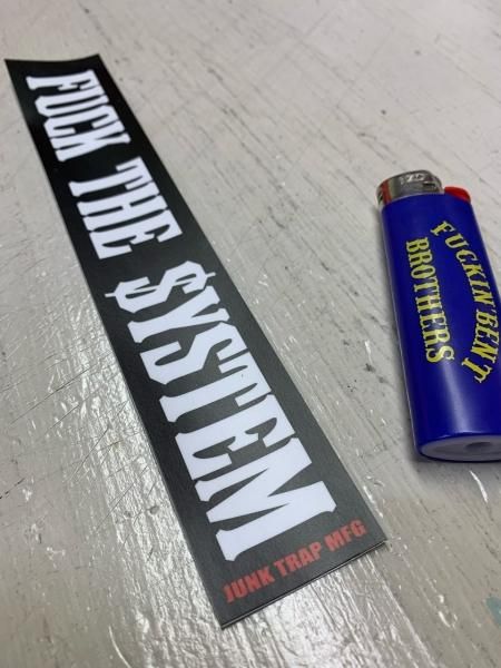 Fuck the System ステッカー - 《JUNK☆TRAP》 ONLINE SHOP
