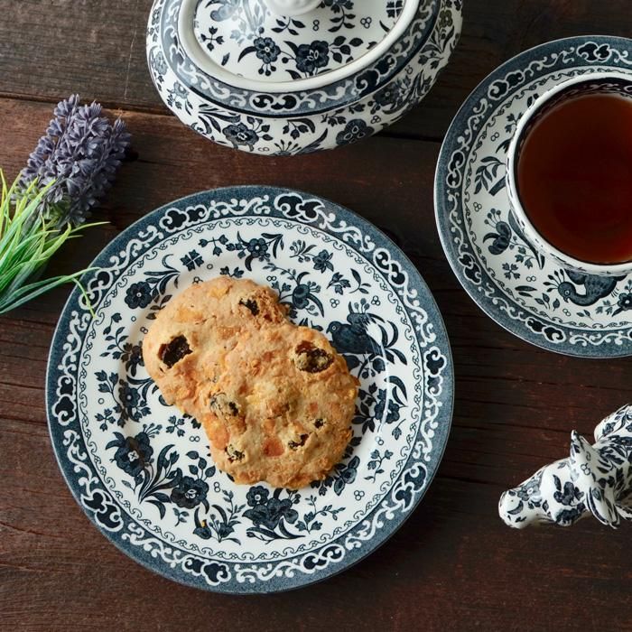 バーレイ ブラックリーガルピーコック　プレート　Ｓ　 burleigh ケーキ皿 イギリス食器 Burleigh ブラックリーガルピーコック プレートS