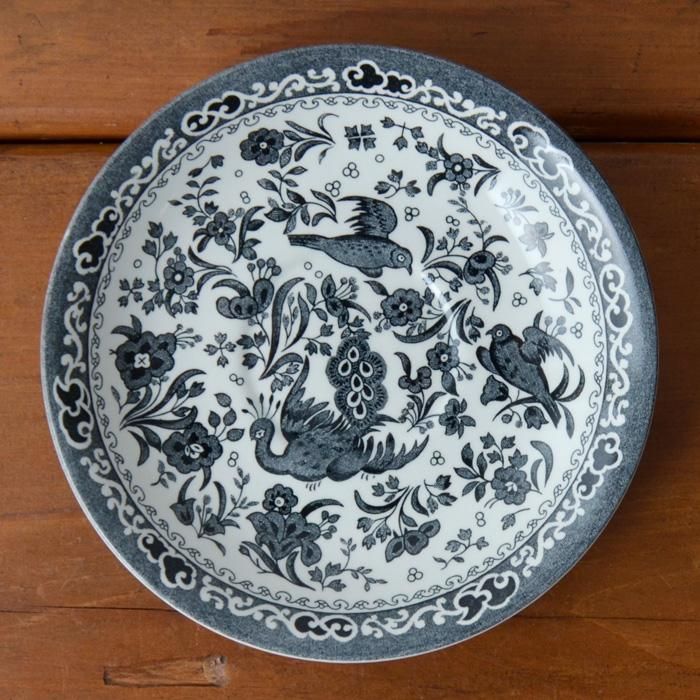 英国食器 Burleigh バーレイ社』ブラックリーガルピーコック 英国食器 Burleigh バーレイ社』ブラックリーガルピーコック