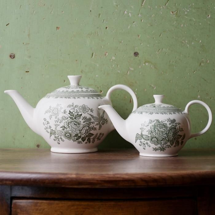 イギリス食器 Burleigh グリーンアジアティックフェザンツ