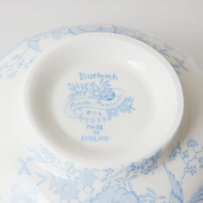 イギリス食器 Burleigh ブルーアジアティックフェザンツ サラダボウルL