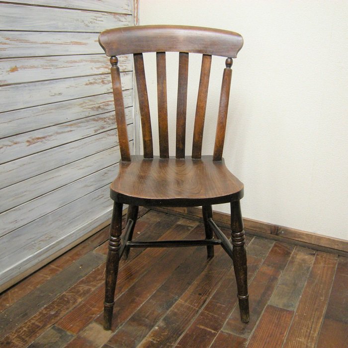 アンティーク カントリーキッチンチェアー SLAT BACK CHAIR 1890年