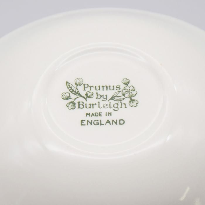 バーレイ シリアルボウル　プラムプルナス　burleigh プレートセット　小鉢 イギリスから届いたバーレイ社の食器、グリーンプルナス（Green Prunus
