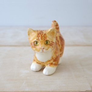 WINSTANLEY CAT (ウィンスタンレイキャット) ”ジンジャー”　目が追いかける陶器の子猫