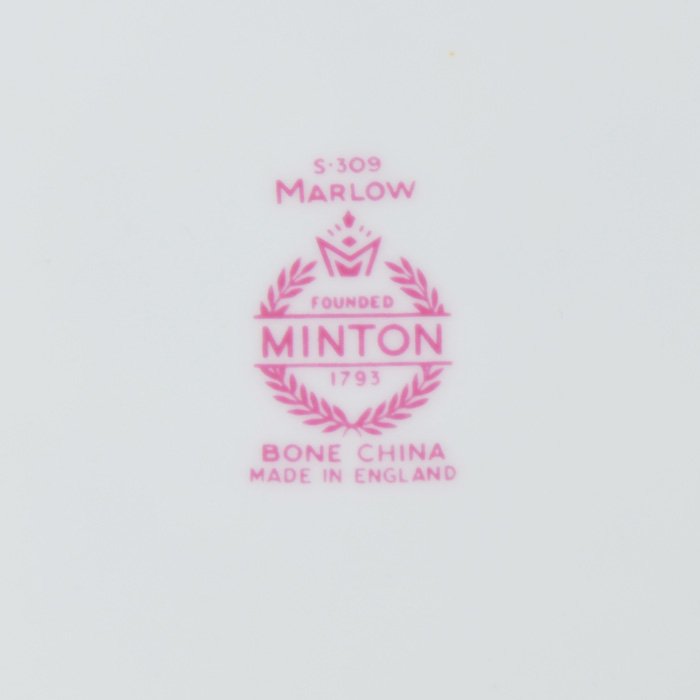 ビンテージ ケーキ皿2枚セット MINTON ミントン MARLOW 流れるような形