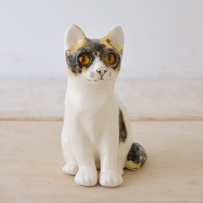 英国陶器 Winstanley Cat ウィンスタンレイキャット 目が追いかける陶器の三毛猫 - 輸入・アンティーク雑貨「ANTRO」
