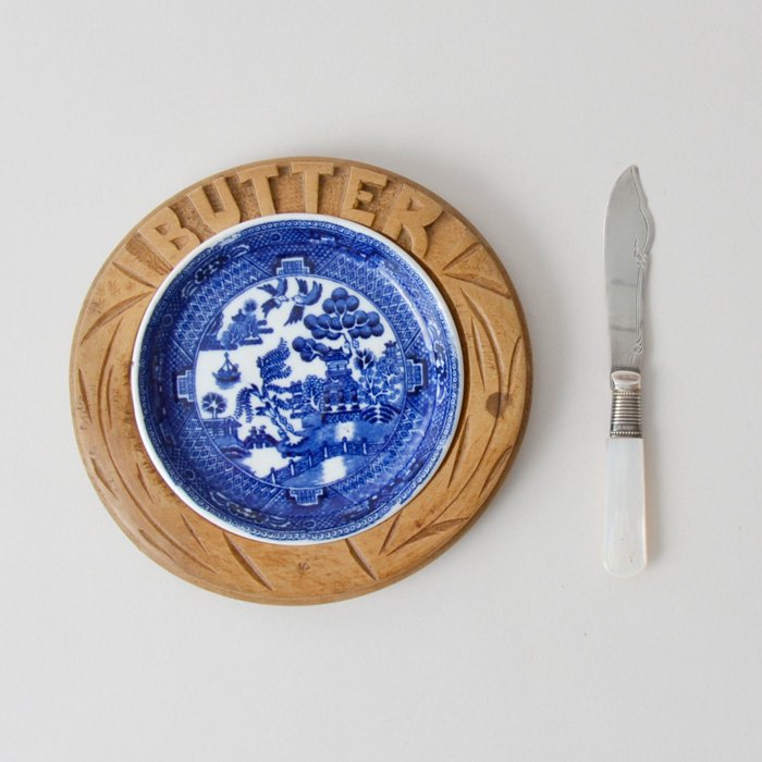 お好きな方にも* vintage ❀ blue butter knife  バターナイフ