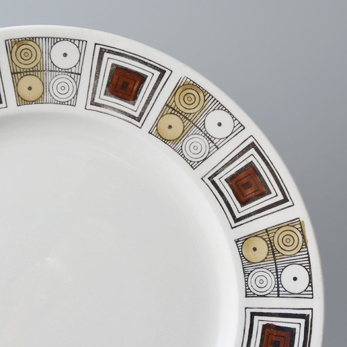 ビンテージ　ディナー皿2枚セット KATHIE WINKLE キャシーウインクル作 RUSHSTONE 1960年代　レトロ食器の代表