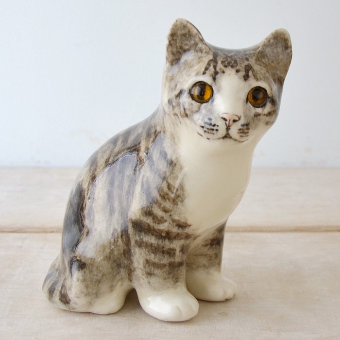 ヴィンテージ ウィンスタンレイ キャット 猫 陶器 置物 サイズ2-