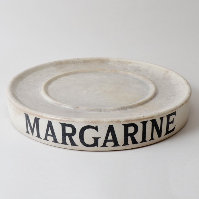 買取評価 イギリスアンティーク margarineスラブ 陶器 - アンティーク