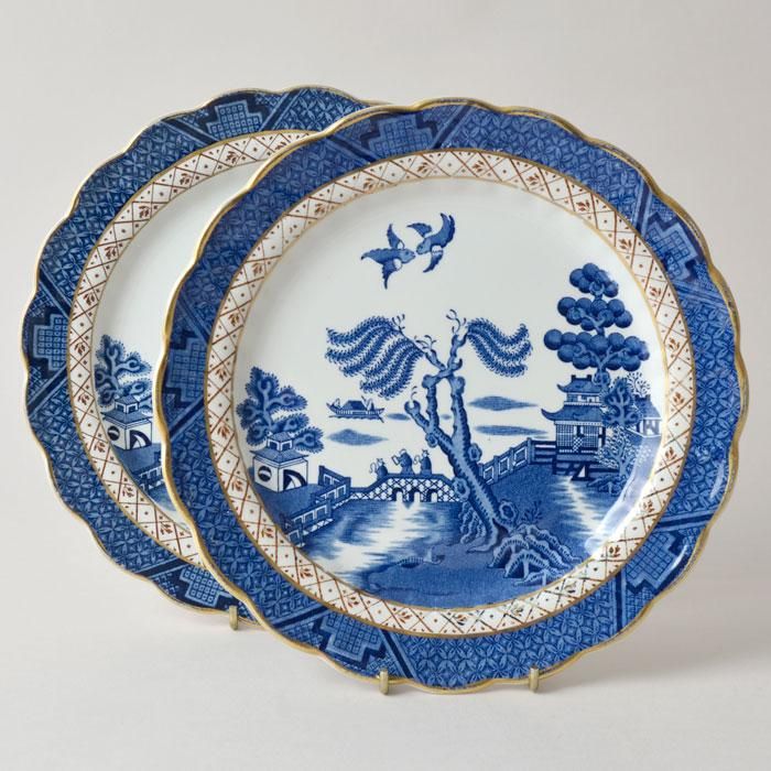 リアルオールドウィロー　Booths  プレート&ボール Booths ブース リアルオールドウィロー デザートプレート ケーキ