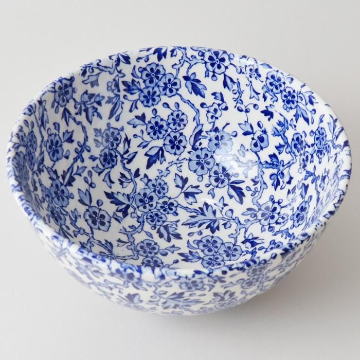 ☆Burleigh バーレイ☆新品「ブルー・プルナス 」ボウルL 2ndペア ☆Burleigh バーレイ☆新品「ブルー・プルナス 」ボウルL 2nd