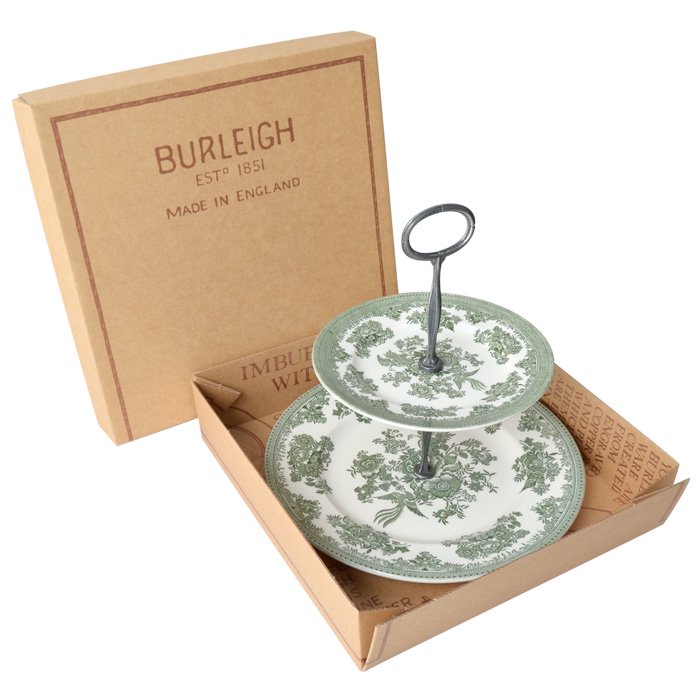 英国食器 Burleigh バーレイ社』グリーンアジアティックフェザンツ ティットビット（箱入り） - 輸入・アンティーク雑貨「ANTRO」